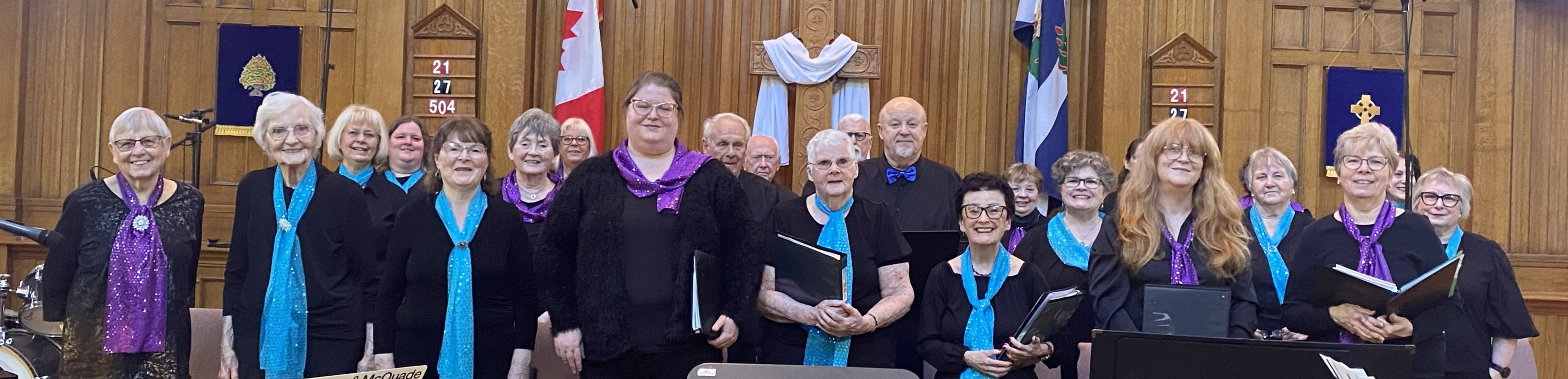 Chatham-Kent Singers pose for a photo at their April 2026 concert